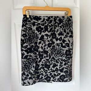 Ann Taylor Dressy Skirt w/ Velvet Floral Pattern